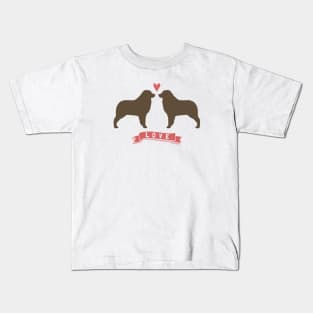 Australian Shepherds in Love Kids T-Shirt